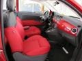 Pelle Rosso/Nera (Red/Black) Interior Photo for 2012 Fiat 500 #58109009