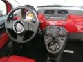 Pelle Rosso/Nera (Red/Black) Dashboard Photo for 2012 Fiat 500 #58109014