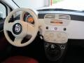 Tessuto Rosso/Avorio (Red/Ivory) Dashboard Photo for 2012 Fiat 500 #58109265