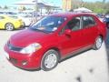 2010 Red Brick Metallic Nissan Versa 1.8 S Sedan  photo #3