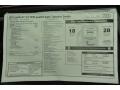  2012 A7 3.0T quattro Premium Window Sticker