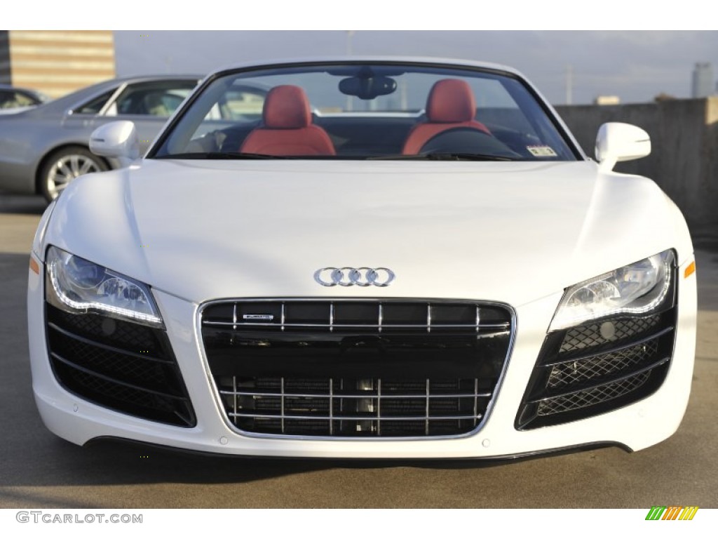 Ibis White 2012 Audi R8 Spyder 5.2 FSI quattro Exterior Photo #58113191