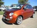 Rame (Copper Orange) 2012 Fiat 500 c cabrio Lounge Exterior