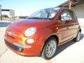 Rame (Copper Orange) 2012 Fiat 500 c cabrio Lounge Exterior