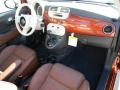 Pelle Marrone/Avorio (Brown/Ivory) 2012 Fiat 500 c cabrio Lounge Dashboard