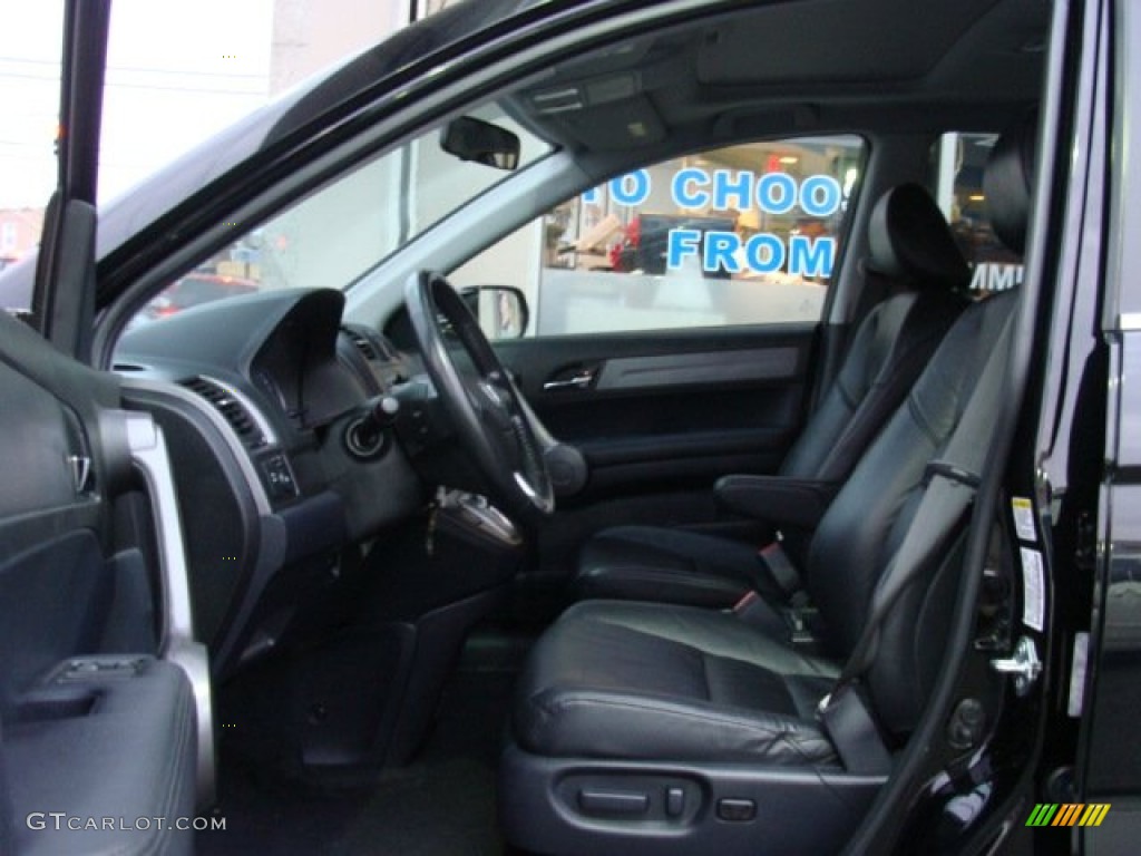 2009 CR-V EX-L 4WD - Crystal Black Pearl / Black photo #7