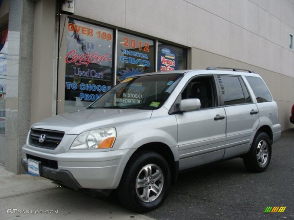 2003 Pilot EX-L 4WD - Starlight Silver Metallic / Gray photo #1