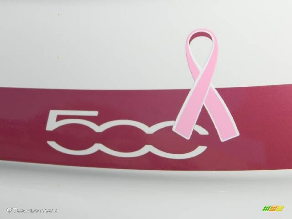 2012 500 Pink Ribbon Limited Edition - Bianco Perla (Pearl White) / Pelle Nera/Nera (Black/Black) photo #9