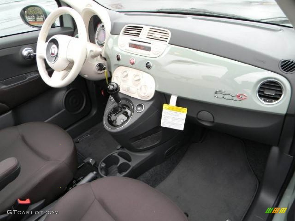 2012 Fiat 500 c cabrio Pop Tessuto Marrone/Avorio (Brown/Ivory) Dashboard Photo #58115696