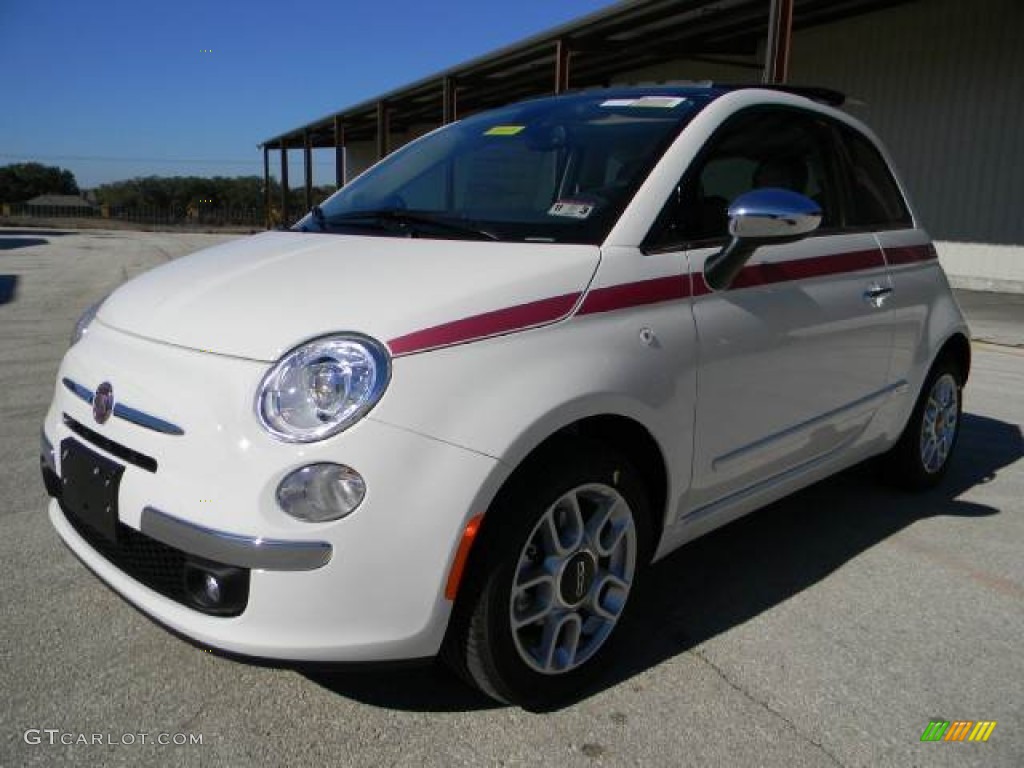 Bianco (White) 2012 Fiat 500 Pink Ribbon Limited Edition Exterior Photo #58115744