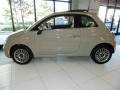 2012 Mocha Latte (Light Brown) Fiat 500 Lounge  photo #2