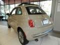 2012 Mocha Latte (Light Brown) Fiat 500 Lounge  photo #3