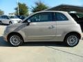 2012 Mocha Latte (Light Brown) Fiat 500 Lounge  photo #2