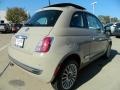 2012 Mocha Latte (Light Brown) Fiat 500 Lounge  photo #3