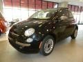 2012 Nero (Black) Fiat 500 Lounge  photo #1