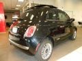 2012 Nero (Black) Fiat 500 Lounge  photo #3