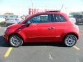 2012 Rosso (Red) Fiat 500 Lounge  photo #2