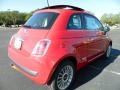 2012 Rosso (Red) Fiat 500 Lounge  photo #3