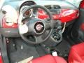 2012 Rosso (Red) Fiat 500 Lounge  photo #7