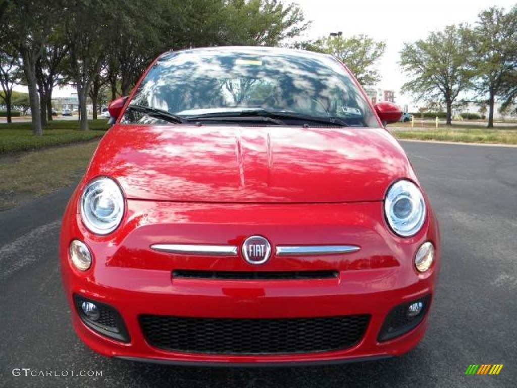 2012 500 Sport - Rosso (Red) / Sport Tessuto Nero/Nero (Black/Black) photo #2