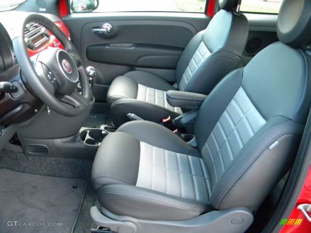 2012 500 Sport - Rosso (Red) / Sport Tessuto Nero/Nero (Black/Black) photo #6