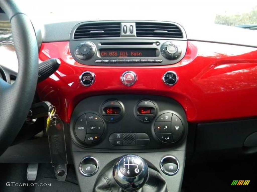 2012 500 Sport - Rosso (Red) / Sport Tessuto Nero/Nero (Black/Black) photo #8