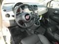  2012 500 Pelle Nera/Nera (Black/Black) Interior 