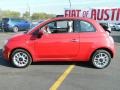 2012 Rosso (Red) Fiat 500 c cabrio Pop  photo #2