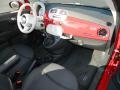 2012 Rosso (Red) Fiat 500 c cabrio Pop  photo #4