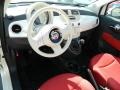 Tessuto Rosso/Avorio (Red/Ivory) Dashboard Photo for 2012 Fiat 500 #58118921