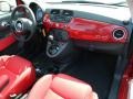 2012 Rosso Brillante (Red) Fiat 500 c cabrio Lounge  photo #4