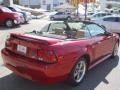 2000 Laser Red Metallic Ford Mustang V6 Convertible  photo #21