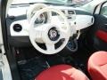 Tessuto Rosso/Avorio (Red/Ivory) Dashboard Photo for 2012 Fiat 500 #58120457