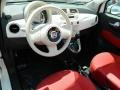 Tessuto Rosso/Avorio (Red/Ivory) Dashboard Photo for 2012 Fiat 500 #58120931