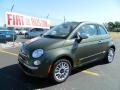 Verde Oliva (Green) 2012 Fiat 500 c cabrio Lounge