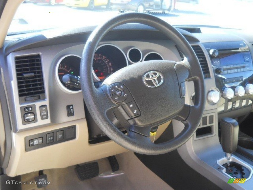 2010 Tundra SR5 Double Cab 4x4 - Sandy Beach Metallic / Sand Beige photo #13