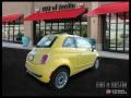 2012 Giallo (Yellow) Fiat 500 Lounge  photo #3