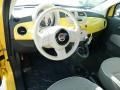 2012 Giallo (Yellow) Fiat 500 Lounge  photo #8