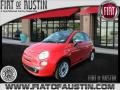 Rosso (Red) 2012 Fiat 500 c cabrio Lounge