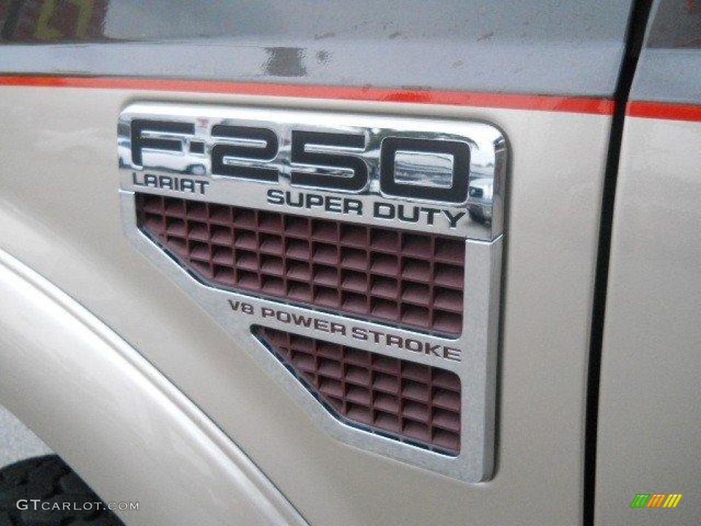 2008 Ford F250 Super Duty Lariat Crew Cab 4x4 Marks and Logos Photo #58121906