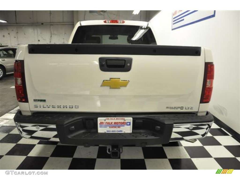 2012 Silverado 1500 LTZ Crew Cab 4x4 - White Diamond Tricoat / Light Cashmere/Dark Cashmere photo #7