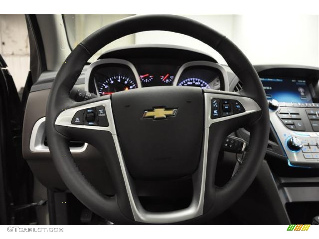 2012 Chevrolet Equinox LTZ AWD Brownstone/Jet Black Steering Wheel Photo #58122591
