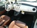 Pelle Marrone/Avorio (Brown/Ivory) 2012 Fiat 500 c cabrio Lounge Dashboard