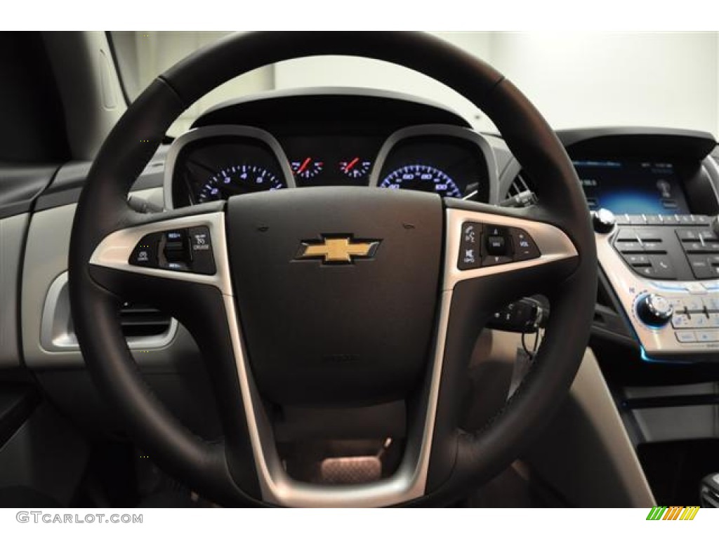 2012 Chevrolet Equinox LTZ Light Titanium/Jet Black Steering Wheel Photo #58122984