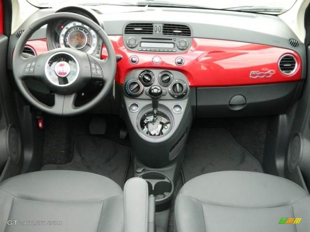 2012 Fiat 500 c cabrio Pop Tessuto Grigio/Nero (Grey/Black) Dashboard Photo #58123189