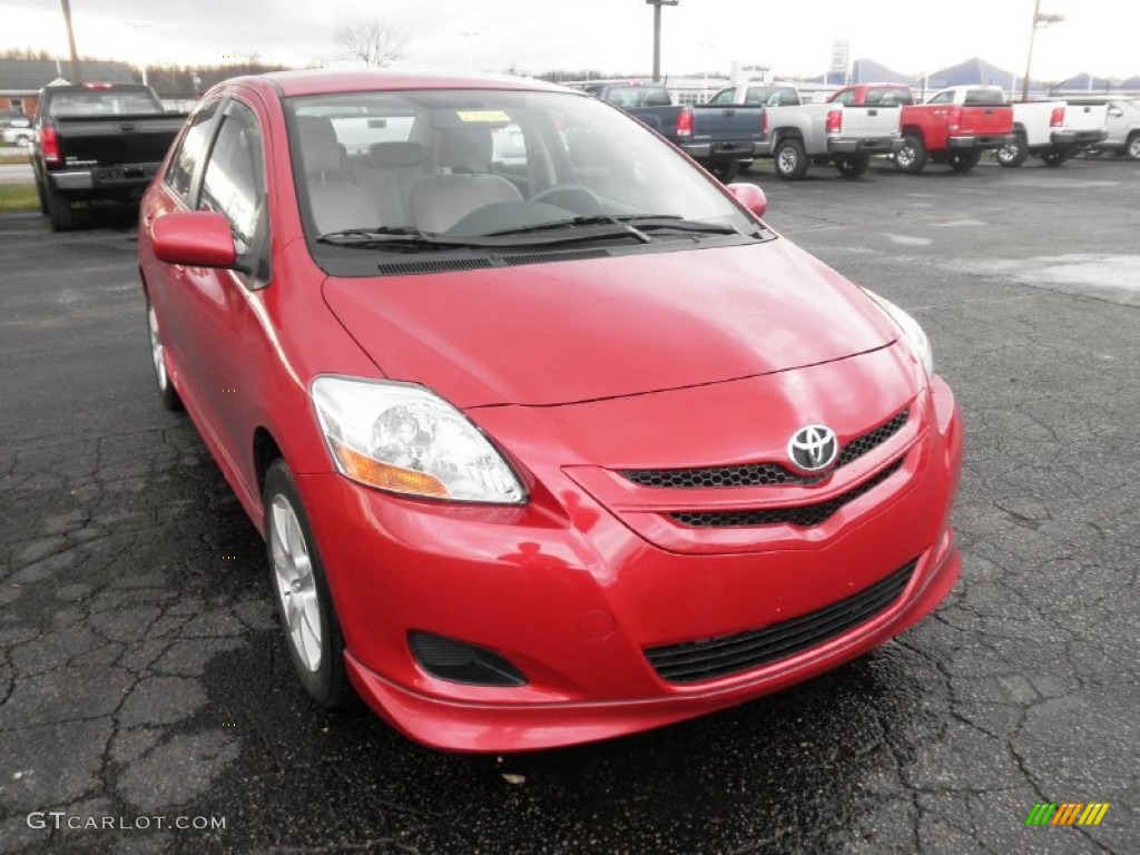 Barcelona Red Metallic 2007 Toyota Yaris S Sedan Exterior Photo #58123748