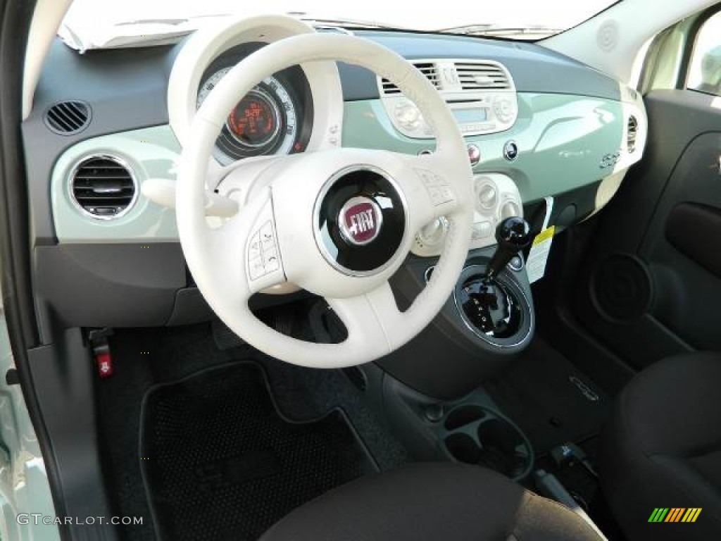 2012 Fiat 500 c cabrio Pop Tessuto Marrone/Avorio (Brown/Ivory) Dashboard Photo #58123796