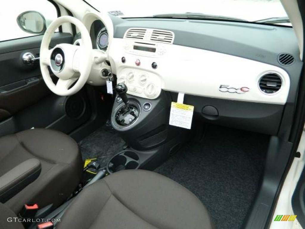 2012 Fiat 500 c cabrio Pop Tessuto Marrone/Avorio (Brown/Ivory) Dashboard Photo #58123862