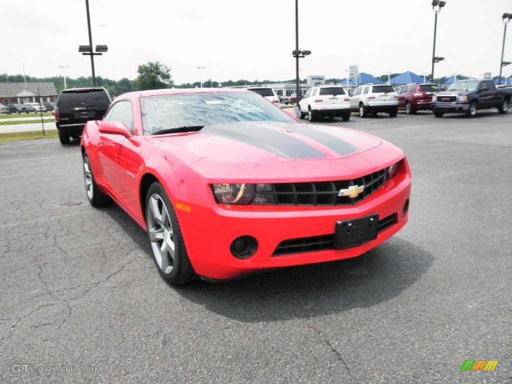 2010 Camaro LS Coupe - Victory Red / Black photo #2