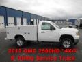 2012 Summit White GMC Sierra 2500HD Regular Cab Utility Truck 4x4  photo #1